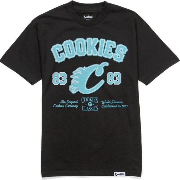 Cookies Other - Cookies Breakaway T-shirt Black/Tiffany Blue- Size Medium